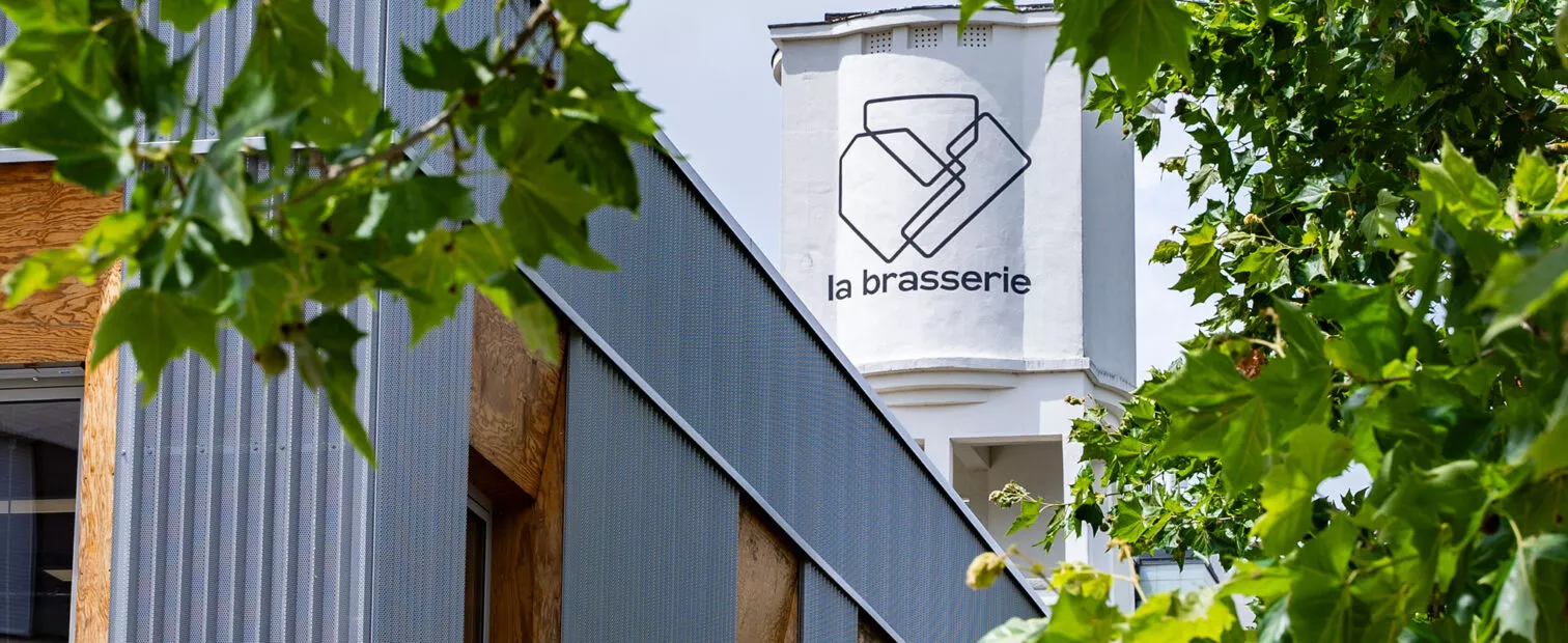 Vue extérieure du silo de La Brasserie