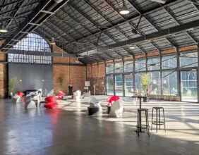 vue d'ensemble d'un aménagement à la halle de la courrouze