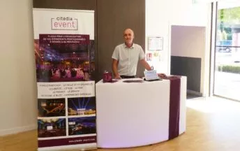 L'équipe Citédia Event lors d'un événement professionnel à la salle Le Ponant